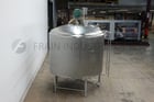 1700 gallon APV, 304 Stainless Steel jacketed process tank, 84" dia x 72" deep with 60" straight wall, dish - Image 4