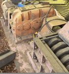 Dual shaft shredder, 32" x 26" opening, 2" W blades, 40 HP - Image 3