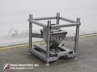 Tote System, 150 liter 316 Stainless Steel tote/bin, 25" W x 25" L x 25" D vessel, 9" diameter discharge with - Image 1