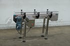 4-1/2" wide x 4.8' long, BMI / Benda Mfg, Stainless Steel table top conveyor, mounted on 4 leg Stainless - Image 5