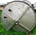 2400 gallon Stainless Steel single wall storage tank, 5' 6" dia. x 14' H, cone top, flat bottom - Image 2