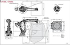 Kawasaki, CP300L, palletizing robot, E03 Control, Teach pendant, cables, brand new, warranty - Image 2