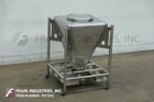 7 cu.ft., Tote Systems, 316 Stainless Steel tote / bin, 30" L x 30" W x 44" D vessel, 18" dia manway w/clamp - Image 1