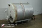 2500 gallon Mueller #SHW, 304 Stainless Steel jacketed horizontal mixing tank, 87" diameter x 100" length - Image 1