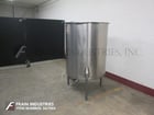 226 gallon Chem Tek, 304 Stainless Steel single wall tank, 38" diameter x 47" straight wall, lift up lid - Image 1