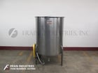 226 gallon Chem Tek, 304 Stainless Steel single wall tank, 38" diameter x 47" straight wall, lift up lid - Image 4