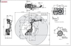 Kawasaki, BA006N, robot, E01 Control, 6 Kg, Teach pendant, cables, brand new, warranty - Image 2