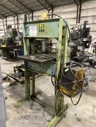 50 Ton, Enerpac, hydraulic H-frame press, 6" stroke, 28.75" btwn side frames, 13" x12" table - Image 1
