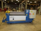 4' x 10 gauge Lemas #4-TR120/4, hydraulic 4-roll double pinch plate bending roll, 4.72" roll diameter, NEW - Image 1