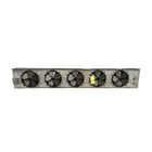 5 Fans, Hussmann HC6A-278AB AL-T, Ammonia/Freon Evaporator Coil- 3.48 TR, Medium Temperature, Wet Coil, 0.06 - Image 1