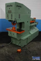 6" x 6" x 5/8" Piranha #PII140, hydraulic ironworker, 140 ton, 20 HP, joystick controls, 1997, #76404 - Image 1