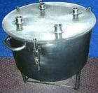 25 gallon Stainless Steel Tank, (3) Lid retaining clamps. (2 available) Handles - Image 5