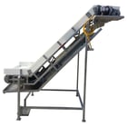 40" wide, Incline Conveyor, 1 HP, 38" wide plastic belt, 5" sidewalls, 36" Infeed elevation, 87" Discharge - Image 2