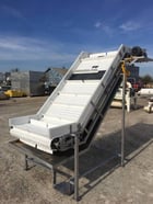 40" wide, Incline Conveyor, 1 HP, 38" wide plastic belt, 5" sidewalls, 36" Infeed elevation, 87" Discharge - Image 3