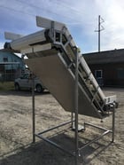 40" wide, Incline Conveyor, 1 HP, 38" wide plastic belt, 5" sidewalls, 36" Infeed elevation, 87" Discharge - Image 7