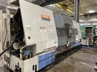Mazak #Slant-Turn-450, Mazatrol Fusion 640T, 28" swing, 20" chuck, 7.1" bore, chip conveyor, 2001 - Image 2