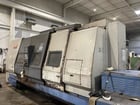 Mazak #Slant-Turn-450, Mazatrol Fusion 640T, 28" swing, 20" chuck, 7.1" bore, chip conveyor, 2001 - Image 3