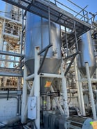 2500 gallon l & a stainles & A Stainless, 304 Stainless Steel tank, 6' dia. x 10' straight side, 5' cone - Image 2