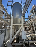 2500 gallon l & a stainles & A Stainless, 304 Stainless Steel tank, 6' dia. x 10' straight side, 5' cone - Image 3