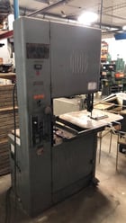 24" x 10" Grob #NS24, vertical band saw, 1 HP, 1" width blade, S/N 1936 - Image 2