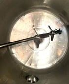 35 gallon ITT, Sanitary Stainless Steel Pharmaceutical Reactor, 0.5 HP, 24" diameter x 20" T/T, 30 psig @ 250 - Image 5
