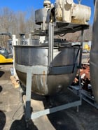 250 gallon Lee, Jacketed Mix Kettle, Stainless Steel, 52" diameter, 56" H, 90 psi @ 332 F jacket, 2" bottom - Image 3