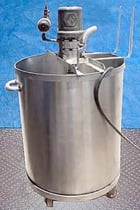 90 gallon Stainless Steel Tank with Graco Drum Pump, 28" diameter x 35" H inside dim., 80 psi - Image 4
