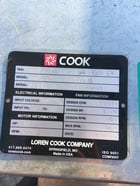 15000 cfm, Loren Cook #331-SQN-330SQN-B, Centrifugal Fan, 962 RPM max, 460 V, 2018 - Image 10