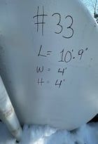 1000 gallon Above ground storage tank, 10' 9" L x 4' W x 4' H - Image 4