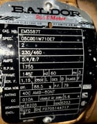 2 HP 1755 RPM Baldor #EM3587T, Electric Motor, Frame 145T, 230/460 Volt, 5.4/2.7 amp - Image 2