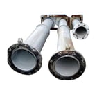 Stainless Steel Single Shell Condenser Tubes, 7-3/4" diameter x 52" L tube 1, 9-3/4" diameter x 90-1/2" L - Image 1