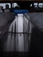 Stainless Steel Funnel Tank/Hopper, 4" width x 3' 8" L top infeed, 4" width x 5" L bottom discharge - Image 6