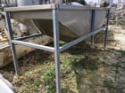Rectangular Stainless Steel Hopper/Funnel Tank w/ slide valve discharge, 8.375 x 6" discharge opening - Image 4