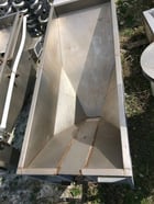 Rectangular Stainless Steel Hopper/Funnel Tank w/ slide valve discharge, 8.375 x 6" discharge opening - Image 6