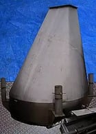 Stainless Steel Hopper, 38-1/2" L x 18" width infeed, 15-1/2". L x 14" width discharge. - Image 3