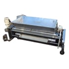 FES #40, Topping Applicator, 8-1/2" diameter x 47-1/2" L drum w/ (52) 1/8" grooves, 43" L x 3" width hopper - Image 1