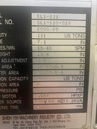 121 Ton, Seyi #SL1-121, gap frame press, 7.1" stroke, 13.8" Shut Height, 35-65 SPM, 2000 - Image 4