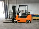 6000 lb. Hyster, Forklift with 2-Stage Mast and LP Powered, 48" fork length, cushion tires - Image 1
