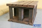 Steel fabricated box drill table, 42 L x 26 width x 18 H, 4 T-slots, #19987 - Image 5