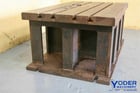 Steel fabricated box drill table, 42 L x 26 width x 18 H, 4 T-slots, #19987 - Image 10