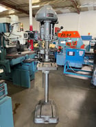 9" Clausing #1800, single spindle drill press, 12" x14" adj. heightt tilting work table - Image 1