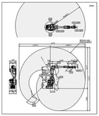 Kawasaki, BU015X, E52 controller, 7-Axis sealing/dispensing tobot, Teach pendant, brand new, #104979 - Image 4