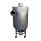 60 gallon Stainless Steel Cyclone Tank with Airlock, 2' inside diameter x 2' 8" straight wall, 1' 5" width x - Image 1