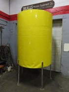 1000 gallon Vertical Stainless Steel tank, 62" dia. x 83" straight wall, flat top w/removable top doors - Image 1