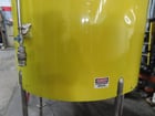 1000 gallon Vertical Stainless Steel tank, 62" dia. x 83" straight wall, flat top w/removable top doors - Image 2