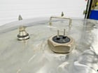 150 gallon Stainless Steel storage tank with Tri-Flo valve, 46" D x 31" W, slanted bottom - Image 10