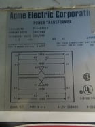 3 KVA 240x480 Primary, 120/240 Secondary, Acme T-1-53013, 1 phase power transformer, 1 year warranty - Image 2
