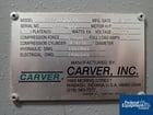 15 Ton, Carver #3888, hydraulic press, 6" x 6" platen, heated platens with temperature contoller, press - Image 2