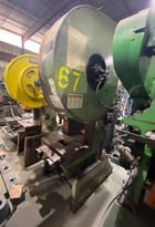 60 Ton, Rousselle #6E, OBI flywheel press, 4" stroke, 17" Shut Height, air clutch & brake, 5 HP, #75365 - Image 1