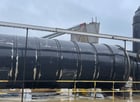 15' x 32' Heil, drum dryer with Webb burner, dust collection, controls, wood hog - Image 3